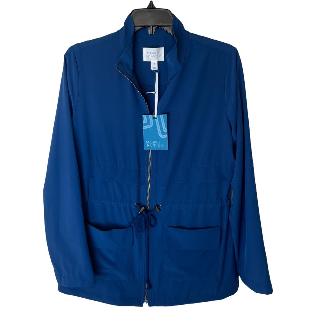 NWT Market & Spruce Blue Utility Jacket S